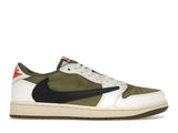 Jordan 1 Retro Low OG SP Travis Scott Medium Olive With Box