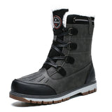 TrekTough Terrain - Men's Mid Outdoor Leather Boots for Winter Trails