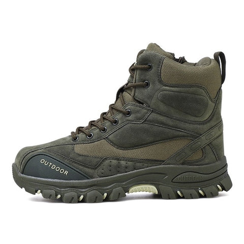 RidgeRanger Elite - Men's Suede Leather Tactical Military Boots for Trekking