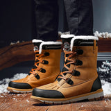 TrekTough Terrain - Men's Mid Outdoor Leather Boots for Winter Trails