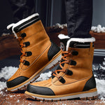 TrekTough Terrain - Men's Mid Outdoor Leather Boots for Winter Trails