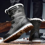 TrekTough Terrain - Men's Mid Outdoor Leather Boots for Winter Trails