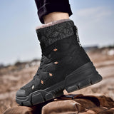 ExplorerX Trek - Men's Leather Trekking Boots for Winter Trails