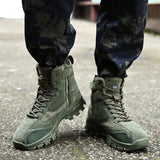 RidgeRanger Elite - Men's Suede Leather Tactical Military Boots for Trekking